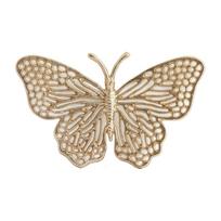 Iš metalo didelio formato sieninė dekoracija 26x16 cm Butterfly – Light & Living