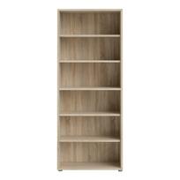 Modulinė knygų spinta natūralios spalvos iš ąžuolo 89x222 cm Prima – Tvilum