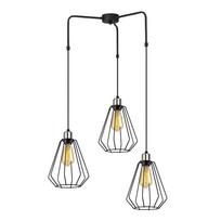 Juodos spalvos metalinis pakabinamas šviestuvas Opviq lights Mathaios
