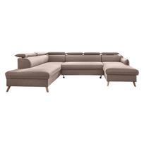 Sulankstoma kampinė sofa smėlio spalvos (su kairiuoju kampu) Sweet Harmony – Miuform
