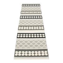 Pilkos spalvos/kreminės spalvos lauko kilimas 70x270 cm Asta Warm Grey – Pappelina