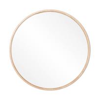 Sieninis veidrodis su ąžuolo masyvo rėmu Gazzda Look, ⌀ 32 cm