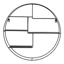 Juoda dviaukštė metalinė lentyna Genk - House Nordic