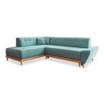 Sulankstoma kampinė sofa turkio spalvos (su kairiuoju kampu) Dazzling Daisy – Miuform