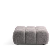 Iš boucle modulinė taburetė šviesiai pilkos spalvos Bellis – Micadoni Home