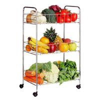 Iš metalo lentyna ant ratukų sidabrinės spalvos 36x64 cm – Premier Housewares
