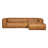 Ruda perdirbtos odos kampinė sofa WOOOD Bean, dešinysis kampas