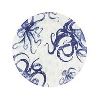 Mėlynai balta keraminė serviravimo lėkštė Villa Altachiara Positano, ø 37 cm
