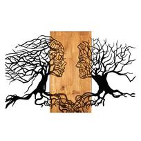 Medinė ir metalinė sienų dekoracija 92x58 cm Tutku - Wallity