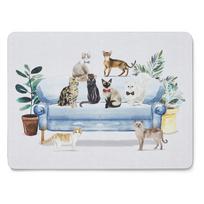 4 kamštinių padėkliukų rinkinys Cooksmart ® Curious Cats