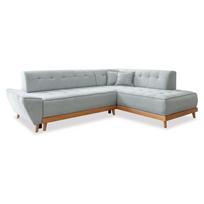 Šviesiai pilka sofa-lova Miuform Dazzling Daisy L, dešinysis kampas