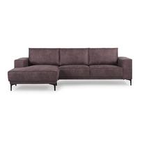 Iš dirbtinės odos kampinė sofa tamsiai rudos spalvos (su kairiuoju kampu) Copenhagen – Scandic
