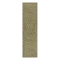 Rankų darbo iš vilnos kilimas khaki spalvos 60x230 cm Mesmerise Sage – Flair Rugs