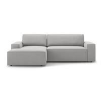 Sulankstoma kampinė sofa šviesiai pilkos spalvos (su kairiuoju kampu) Jodie – Micadoni Home