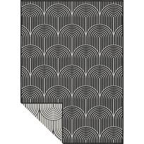 Lauko kilimas juodos ir baltos spalvos 80x150 cm Pangli Black – Hanse Home