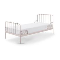 Rožinė metalinė vaikiška lova Vipack Alice, 90 x 200 cm