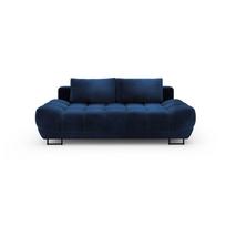 Mėlyna trivietė sofa-lova su aksomo apmušalais Windsor & Co Sofas Cirrus