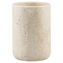 Iš akmens dantų šepetėlio indas smėlio spalvos Travertine – Mette Ditmer Denmark