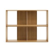 Modulinės lentynos natūralios spalvos iš ąžuolo 2 vnt. 101x76 cm Litto – Kave Home