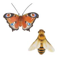 Iš poliesterinės dervos sodo statulos 2 vnt. Butterfly – Esschert Design