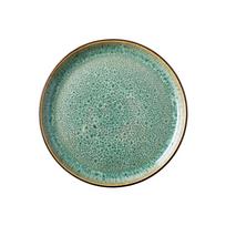 Žalios spalvos/juodos spalvos desertinė iš akmens masės lėkštė ø 17 cm Gastro Green/Black – Bitz