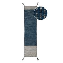 Mėlynas vilnonis kilimas Flair Rugs Anu, 60 x 200 cm