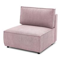 Modulinė sofa šviesiai rožinės spalvos iš kordinio velveto (modulinė) Nihad modular – Bobochic Paris