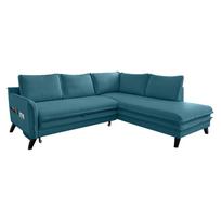 Turkio spalvos kampinė sofa-lova Miuform Charming Charlie L, dešinysis kampas