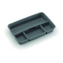 Iš plastiko daiktadėžės pertvara pilkos spalvos 54,5x36x8,5 cm K Latch Box – KIS