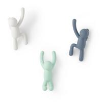 3 plastikinių kabliukų rinkinys Buddy - Umbra
