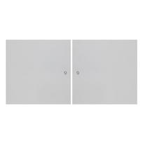 Baltos spalvos durys modulinei lentynų sistemai 2 vnt. 32x33 cm Mistral Kubus - Hammel Furniture