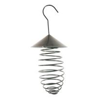 Tamsiai žalios spalvos metalinė maitinimo talpykla su stogeliu Esschert Design, ⌀ 10,8 cm