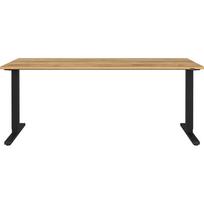 Elektra reguliuojamas aukštis rašomasis stalas su ąžuolo dekoro stalviršiu 80x180 cm Lissabon – Germania