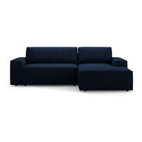Iš boucle sulankstoma kampinė sofa tamsiai mėlynos spalvos (su dešiniuoju kampu) Jodie – Micadoni Home