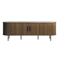 TV spintelė rudos spalvos iš ąžuolo 180x56x45 cm Nola – Unique Furniture