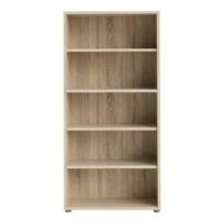 Modulinė knygų spinta natūralios spalvos iš ąžuolo 89x189 cm Prima – Tvilum