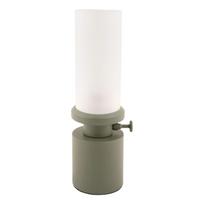 Stalinis šviestuvas khaki spalvos LED su pritemdymo funkcija (aukštis 29,5 cm) su metaliniu gaubtu/su stiklo gaubtu Camp – Leitmotiv