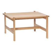 Kavos staliukas natūralios spalvos su ąžuolo dekoro stalviršiu 80x80 cm Dash – Hübsch
