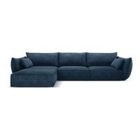 Tamsiai mėlyna kampinė sofa (kairysis kampas) Vanda - Mazzini Sofas
