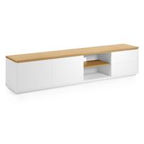 TV spintelė baltos spalvos 200x44 cm Abilen – Kave Home