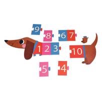 Dėlionė (vienetų skaičius 16) Sausage Dog – Rex London