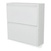 Baltos spalvos iš metalo atlenkiama spintelė batams 75x77,5x22,5 cm Billy – Spinder Design