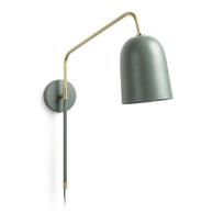 Žalios spalvos sieninė lempa ø 15 cm Audrie – Kave Home