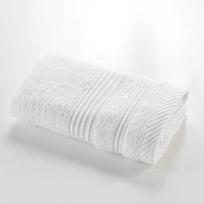 Baltos spalvos iš frote audinio iš medvilnės rankšluostis 30x50 cm Tendresse – douceur d'intérieur