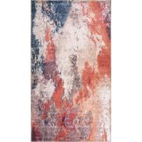 Raudonos ir mėlynos spalvos plaunamas kiliminis takelis 200x80 cm - Vitaus