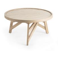 Medinis kavos staliukas Kave Home Thais, ø 80 cm