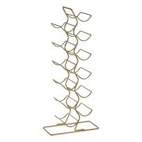 Iš metalo vyno lentyna auksinės spalvos butelių skaičius 12 Wren – Premier Housewares