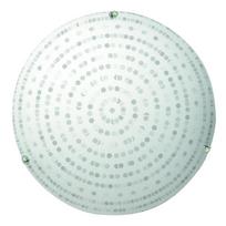 Baltas lubinis šviestuvas su stikliniu gaubtu ø 30 cm Circle - Candellux Lighting