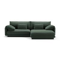 Kampinė sofa tamsiai žalios spalvos (su dešiniuoju kampu) Torino – Micadoni Home