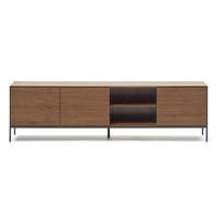 TV spintelė natūralios spalvos iš riešutmedžio 195x55 cm Vedrana – Kave Home